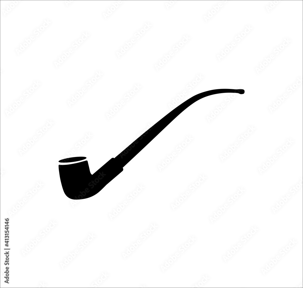 smoking pipe icon. bitmap illustration smoking pipe icon. bitmap illustration