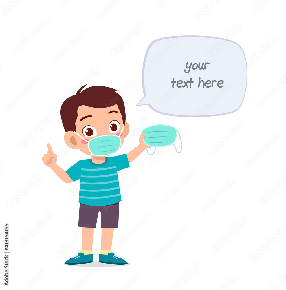 little boy wearing mask and warn about virus little boy wearing mask and warn about virus