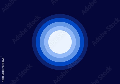 Blue spectrum gradient color