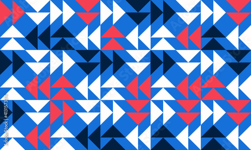 Simple geometric vector pattern. Bright color palette.
