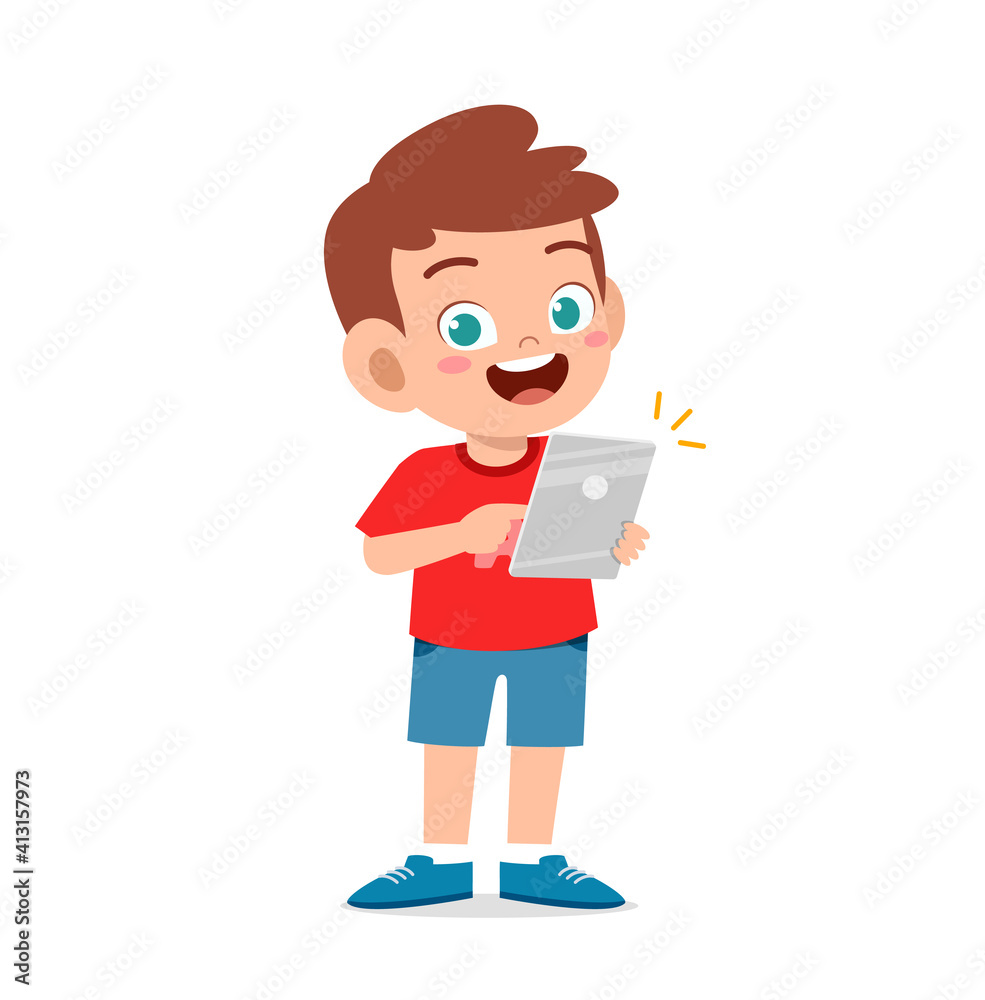 cute little boy using smartphone and internet cute little boy using smartphone and internet