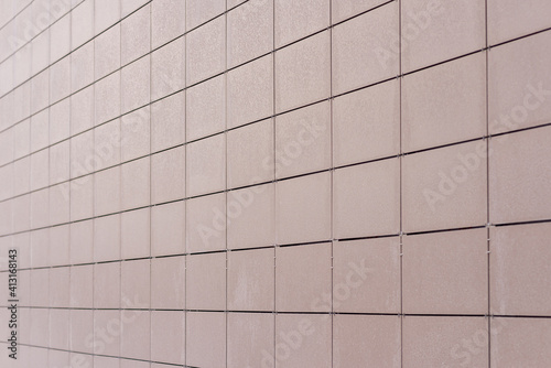 Block Wall. Stylish and Strong Blockwork.New Block, brown Blockwall Texture.