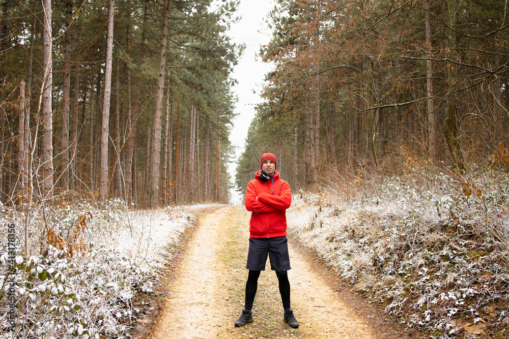 custom made wallpaper toronto digitalPortrait of a runner in the wilderness
