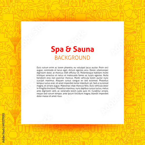 Spa Sauna Paper Template