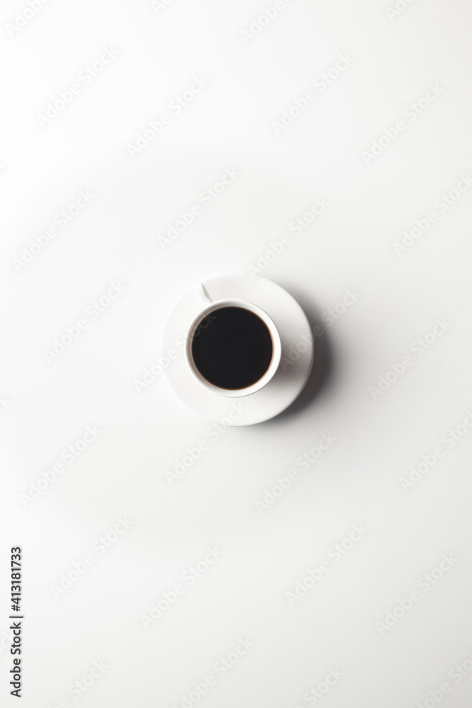 espresso coffee on a white background in a white cup. Isolated. espresso coffee on a white background in a white cup. Isolated.