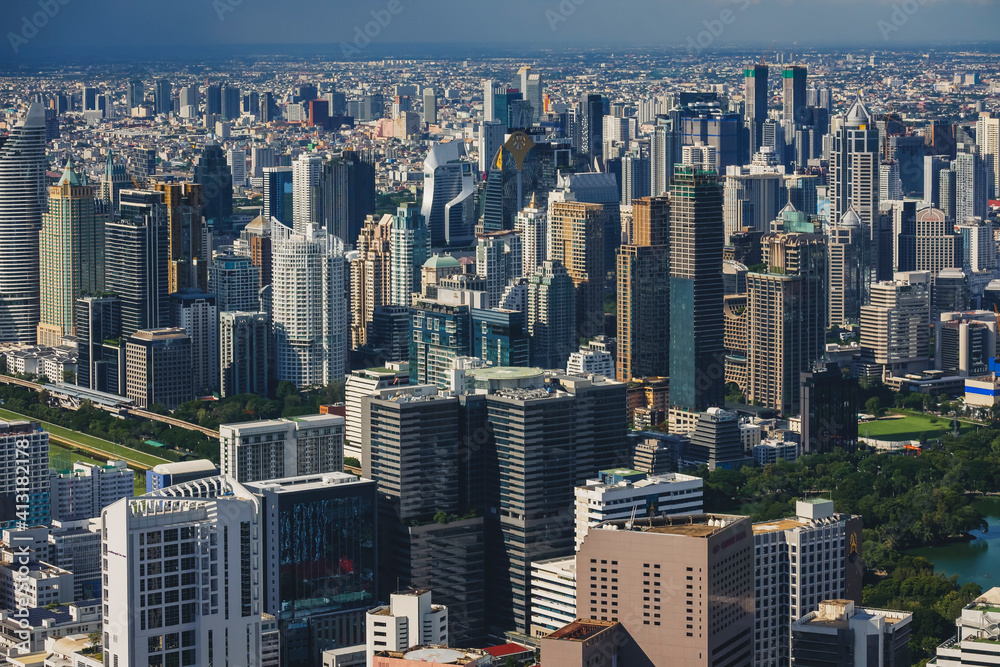Cityscape of Bangkok Thailand  Metropolis Building Skyscraper