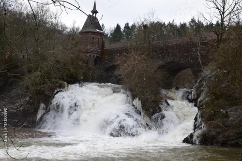 wilder Elzwasserfall im Februar photo