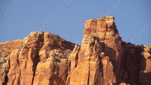 Rock pillars in Capitol Reef National Park, Utah, on Nov. 10, 2019