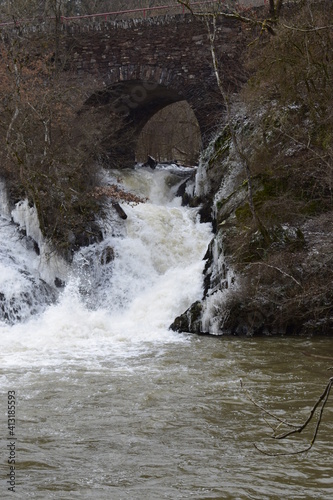 wilder Elzwasserfall im Februar photo