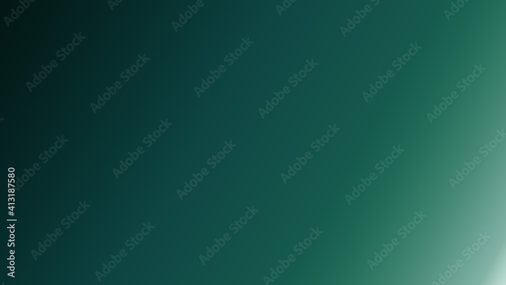 A beautiful gradient in emerald green tones. Background with a smooth change of colors and shades. Template for advertising your product.