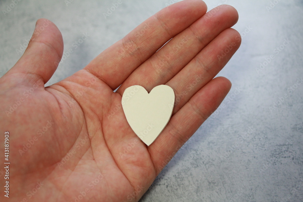 Fototapeta premium 白いハート