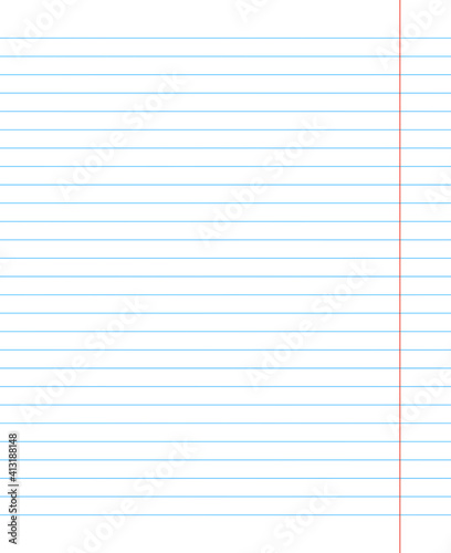 Grid paper. Abstract striped background with color horizontal lines. Geometric pattern for school, wallpaper, textures, notebook. Lined paper blank isolated on transparent background