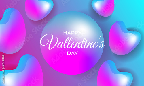 Valentines Day vector illustration. Happy Valentines Day Background vector