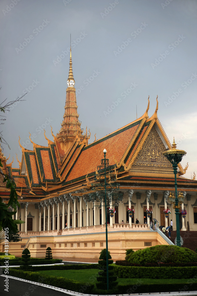 The Throne Hall (Preah Timeang Tevea Vinicchay), Royal Palace, Phnom Penh, Cambodia
