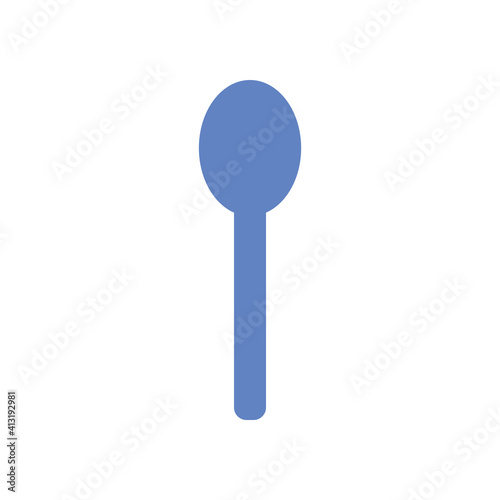 Spoon Design Icon Vector Template Illustration