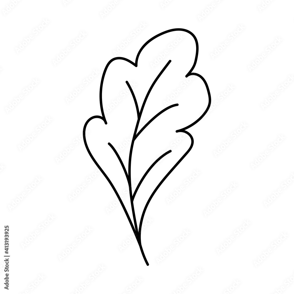 Autumn nature doodle element Autumn nature doodle element