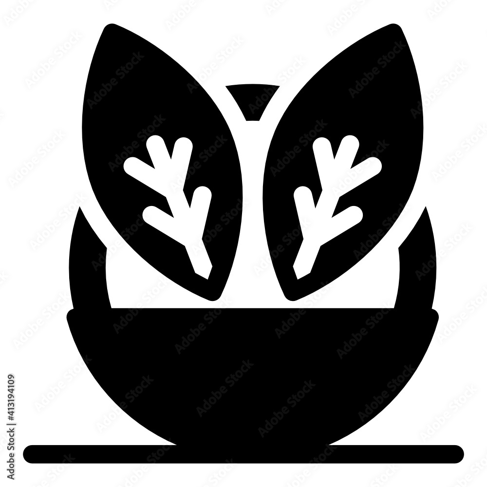 Leaves in glyph editable vector, ecology
Leaves in glyph editable vector, ecology