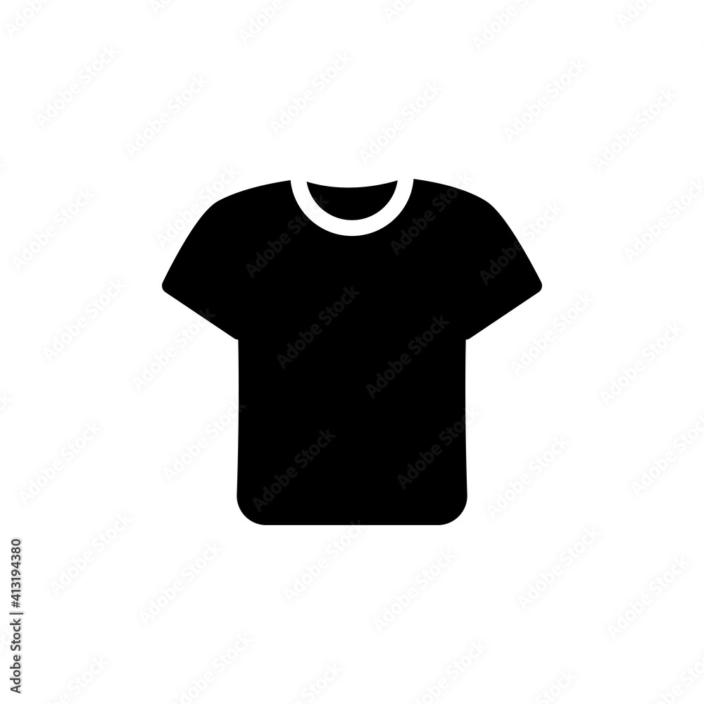 T-shirt Flat Icon Design Vector Template Illustration T-shirt Flat Icon Design Vector Template Illustration