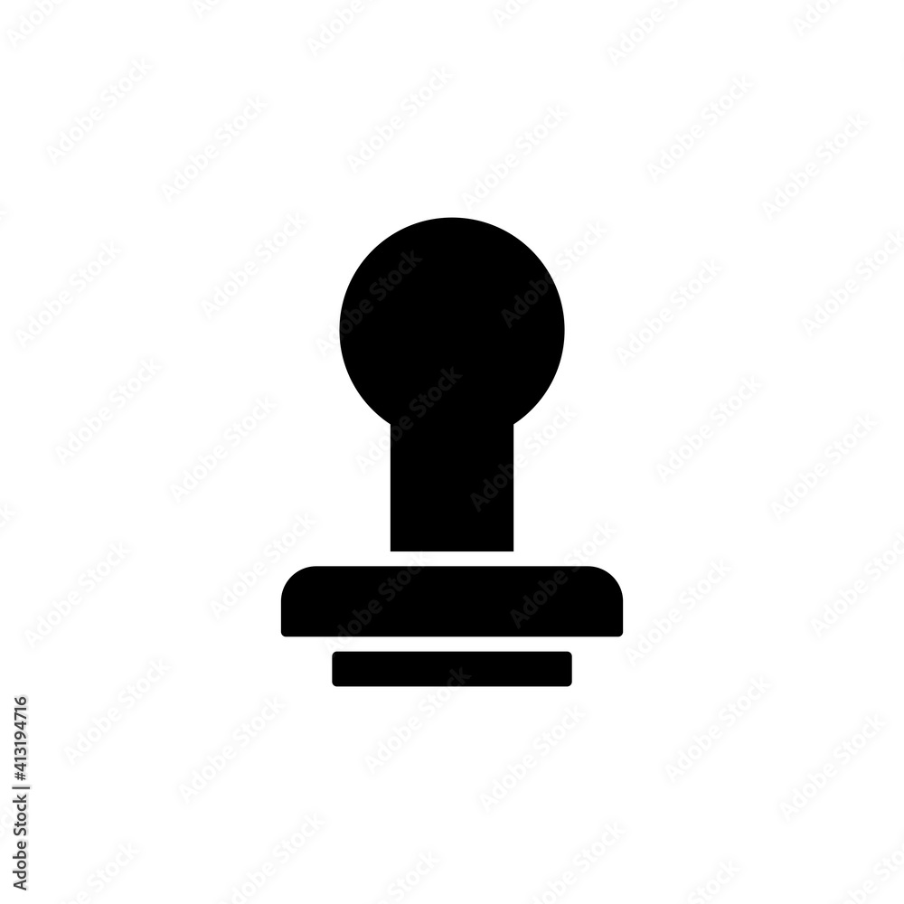Rubber Stamp Flat Icon Design Vector Template Illustration Rubber Stamp Flat Icon Design Vector Template Illustration
