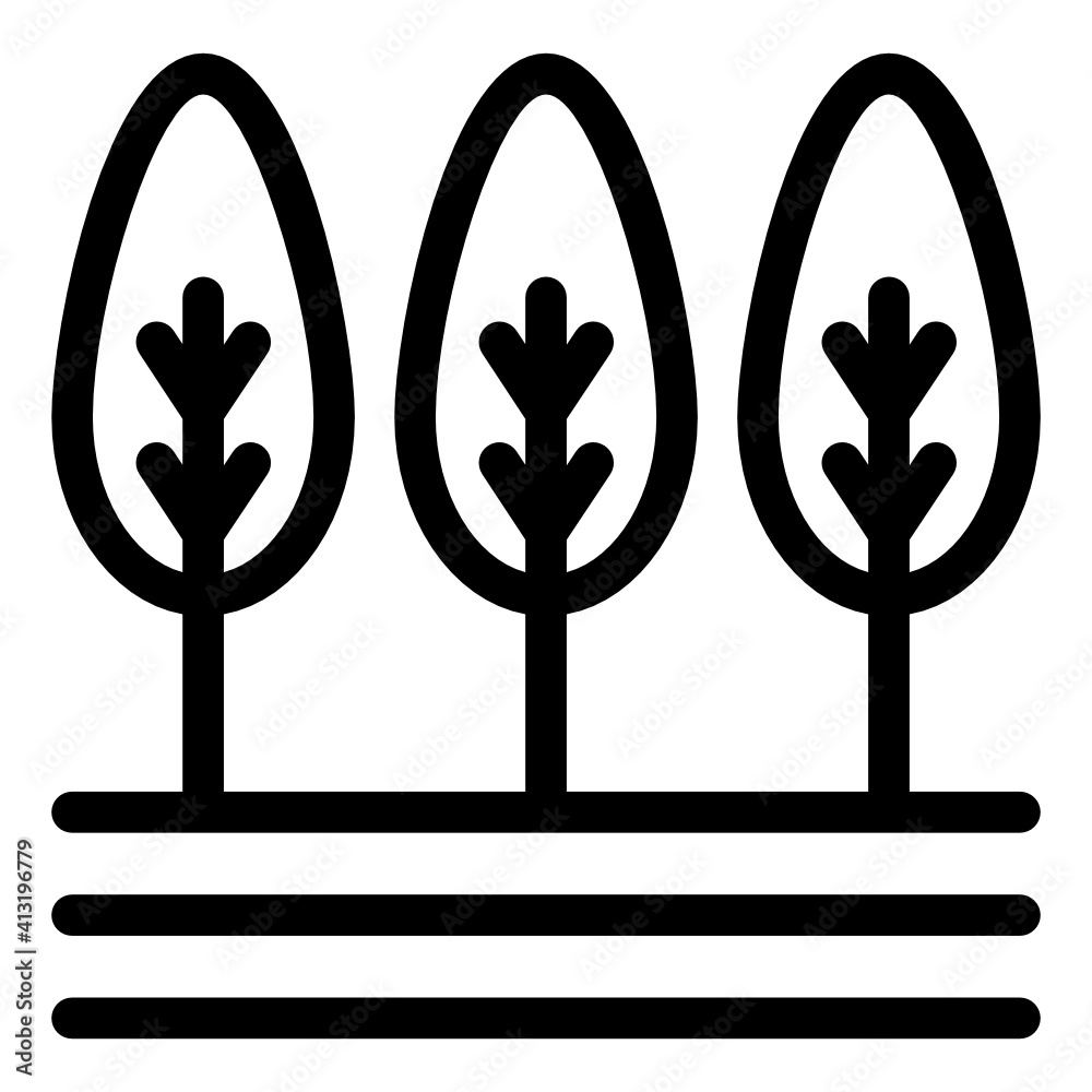 Forest glyph editable icon, greenery and nature
Forest glyph editable icon, greenery and nature