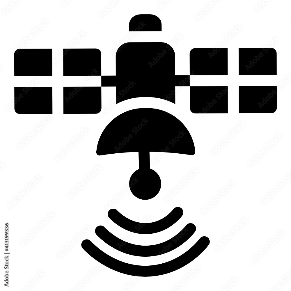 Artificial satellite in solid style icon, editable vector
Artificial satellite in solid style icon, editable vector