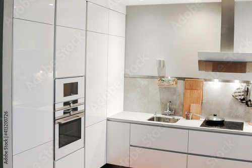 white kitchen modern minimalism in life