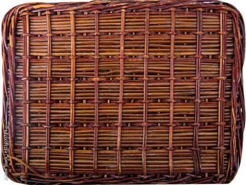 wicker basket from the village