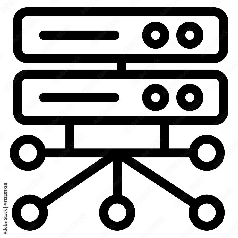 Server connection in glyph icon, editable vector
Server connection in glyph icon, editable vector