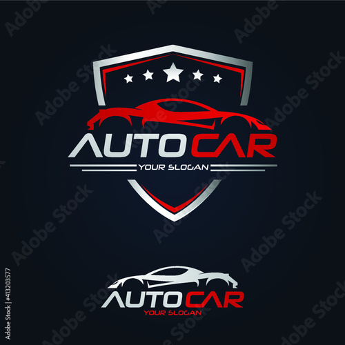 Car Garage Premium Concept Logo Design