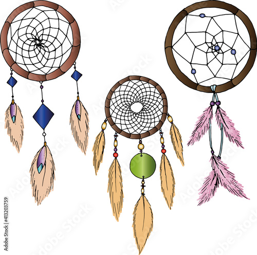 Color dream catcher