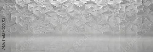 White Futuristic Room (3D Illustration)