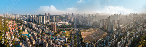 Aerial photography Zhuhai city architecture landscape skyline © 昊 周