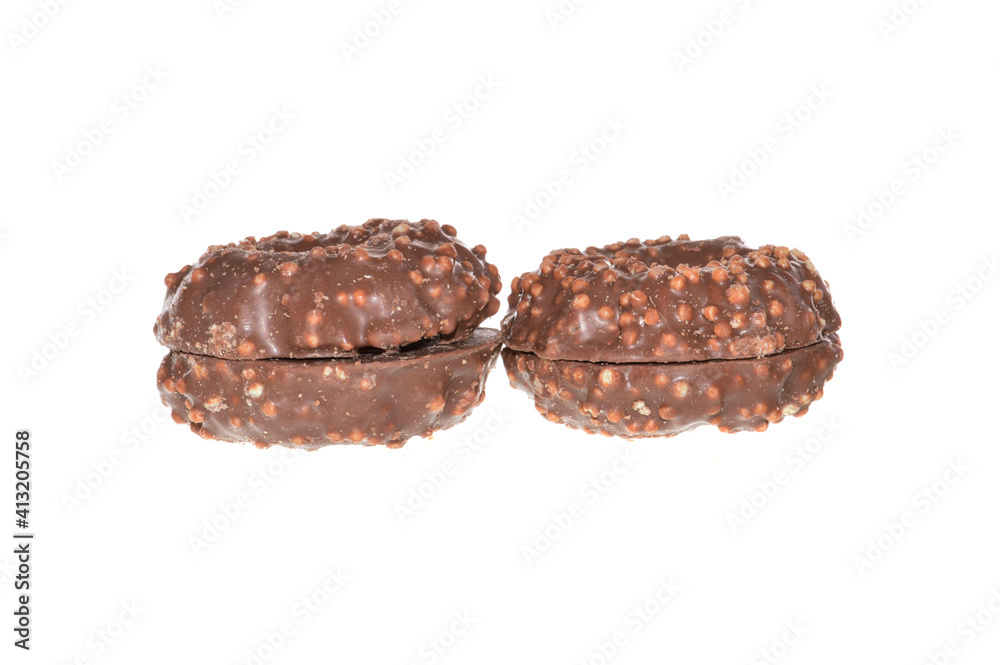 chocolate chip cookie isolated on white background chocolate chip cookie isolated on white background