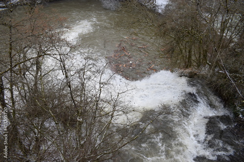 wilder Elzwasserfall im Februar photo