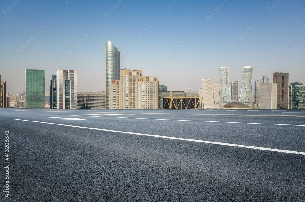 Urban roads and urban buildings Urban roads and urban buildings