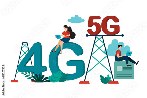 Modification of the internet signal from 4g to 5g makes communication faster.