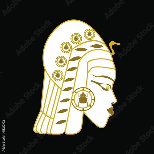 egyptian goddess head