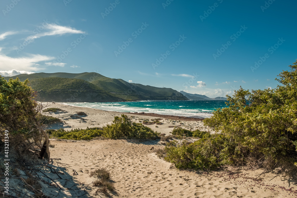 Ostriconi beach in the Balagne region of Corsica