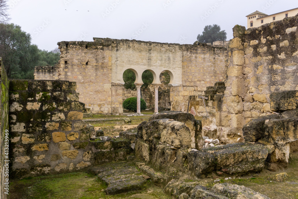 Fototapeta premium the ruins of the palace-city at Medina Zahara in Cordoba