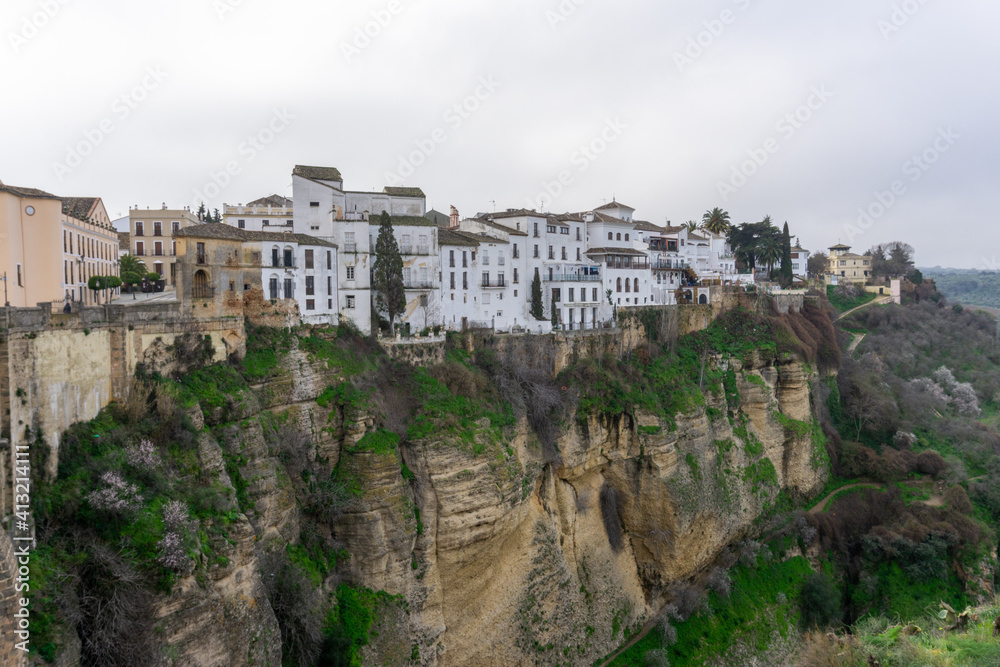 the historic old town of Ronda in Andalusia
