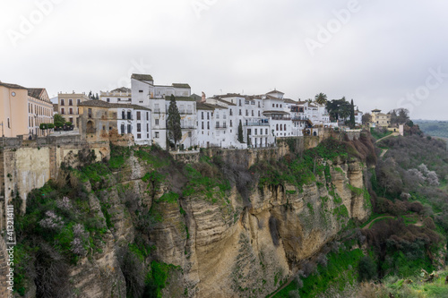 the historic old town of Ronda in Andalusia