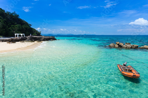 Tropical beach at Koh Maiton island, Phuket,Thailand