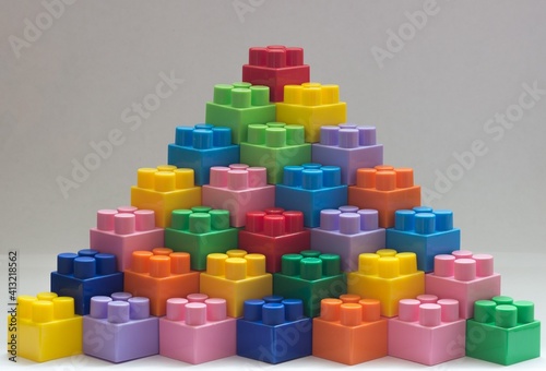 colorful plastic toy blocks