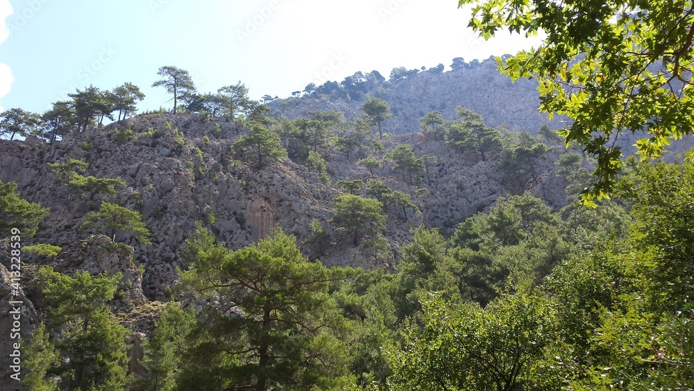 Gorge of Agia Irini. mountain view