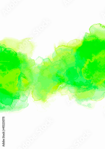 Watercolor Background - green - 1