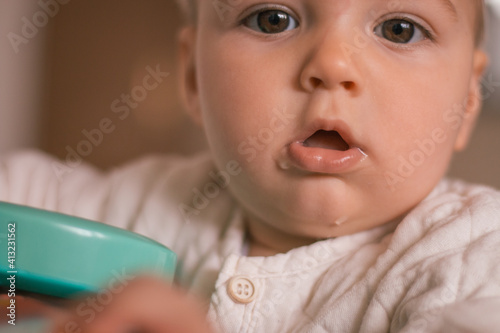 Baby drooling 