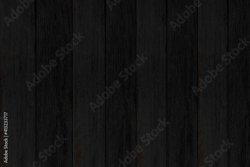 Old black vintage wooden wall pattern and seamless background