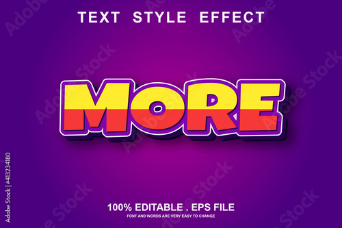 more text effect editable