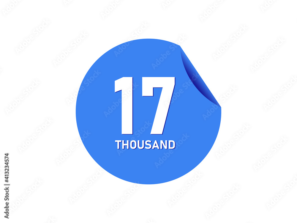 17 Thousand texts on the blue sticker 17 Thousand texts on the blue sticker