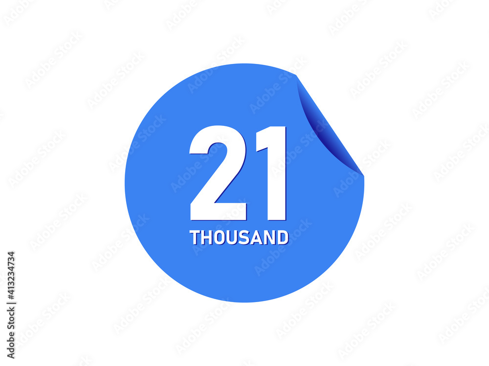 21 Thousand texts on the blue sticker 21 Thousand texts on the blue sticker